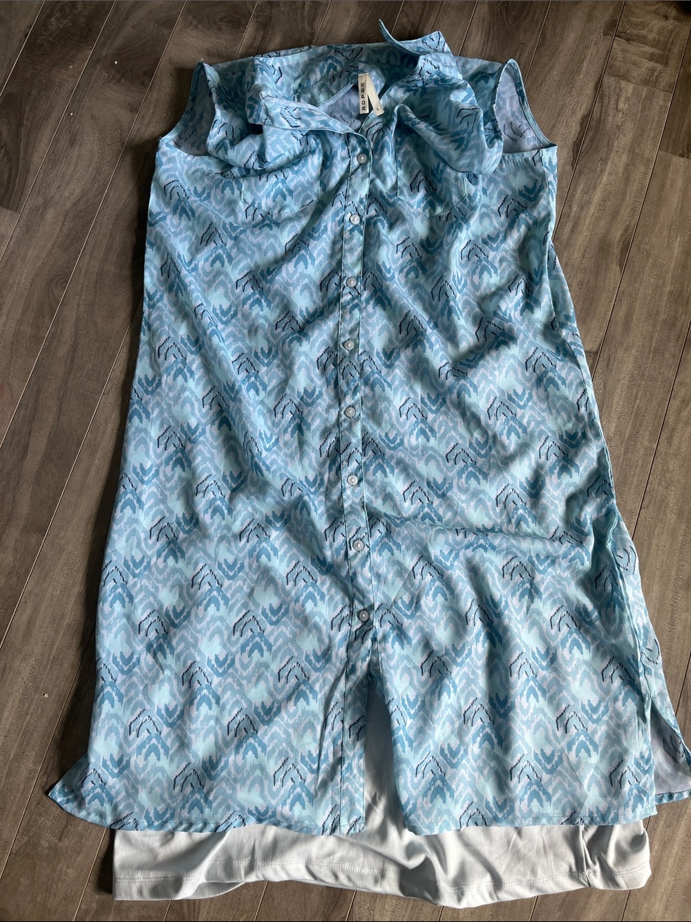 Roper Button Up Dress Sleeveless